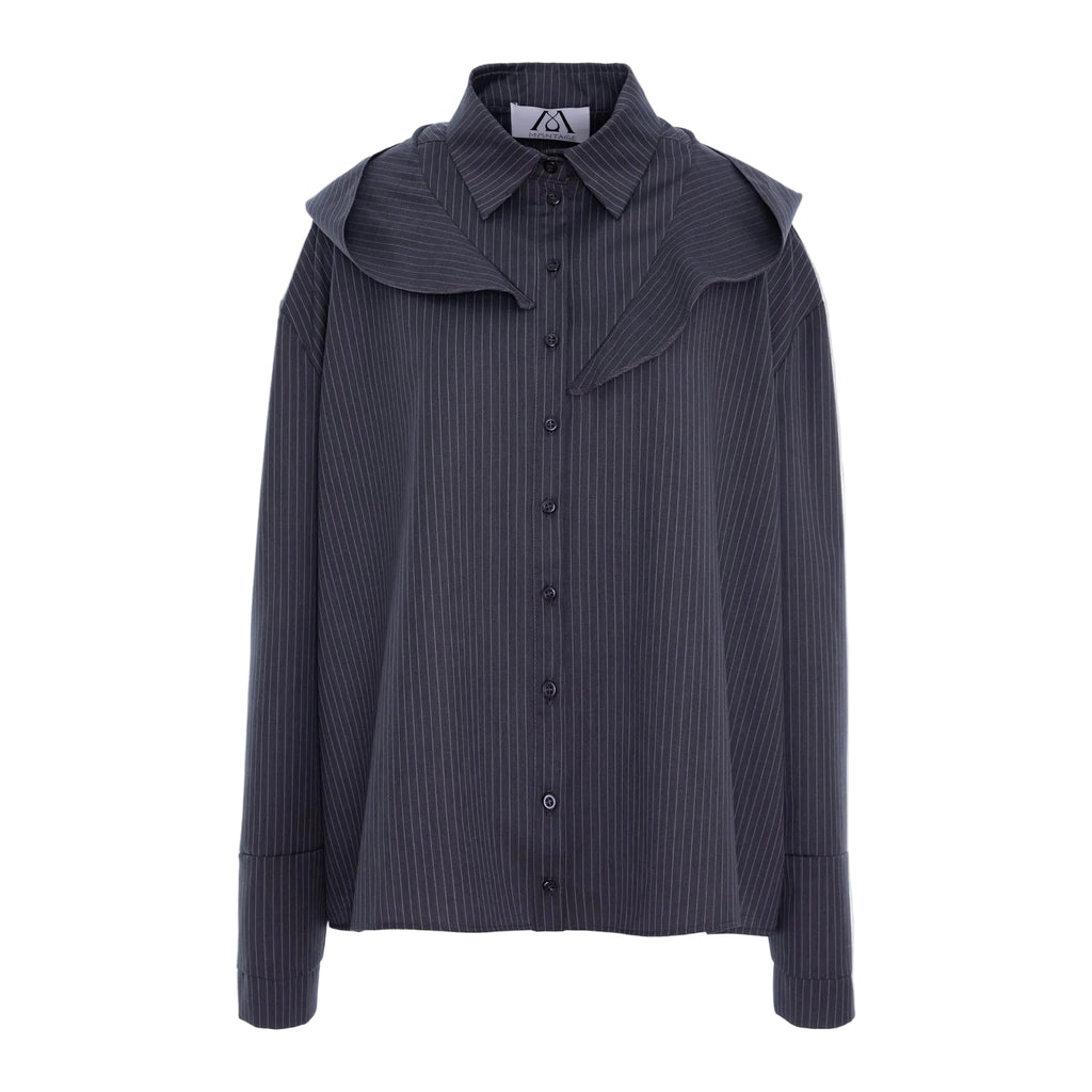 Pinstripe Hoodie Shirt