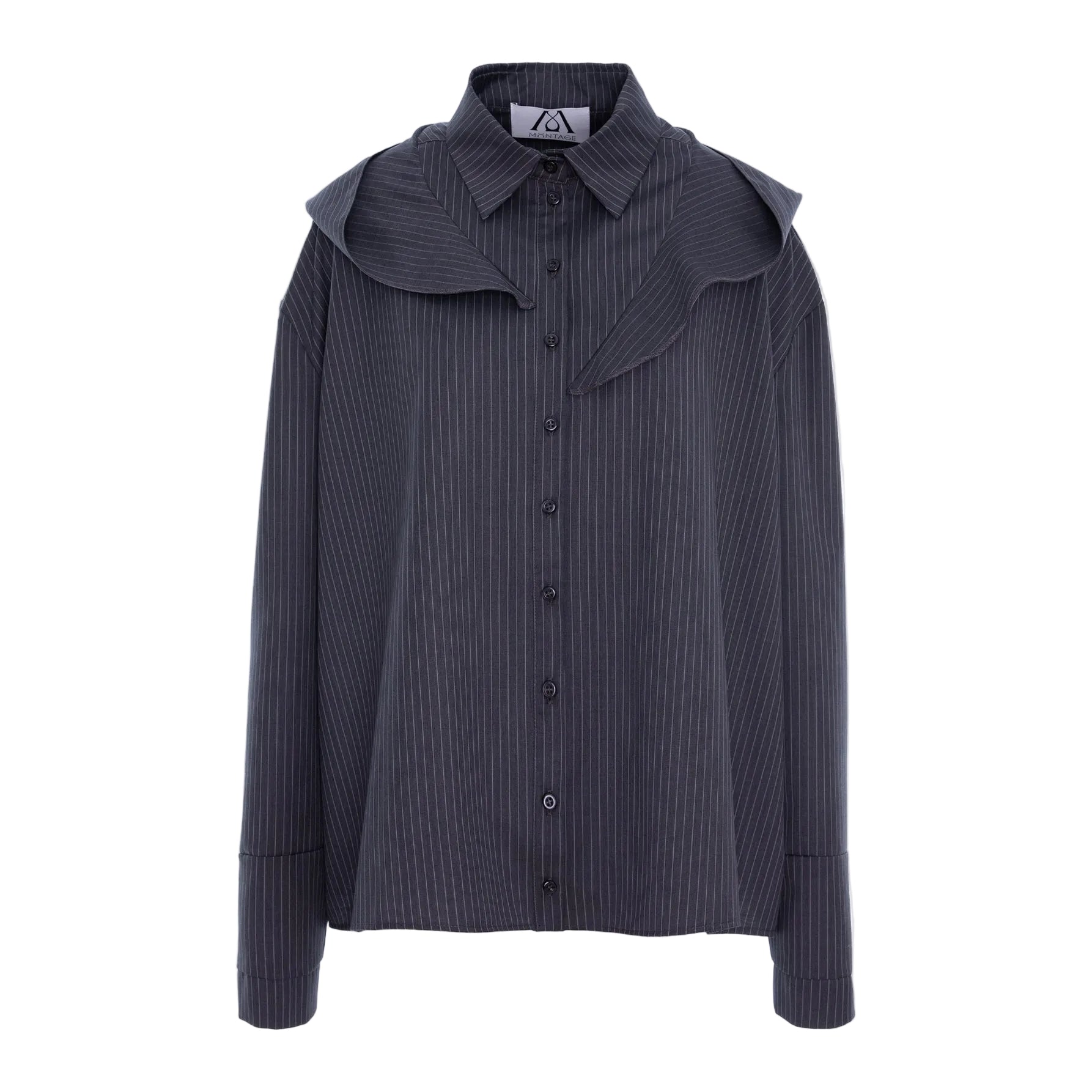 Pinstripe Hoodie Shirt