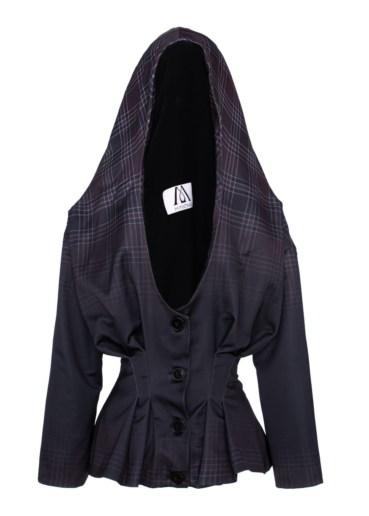Check Clash Cardigan