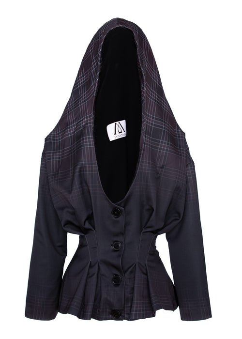 Check Clash Cardigan