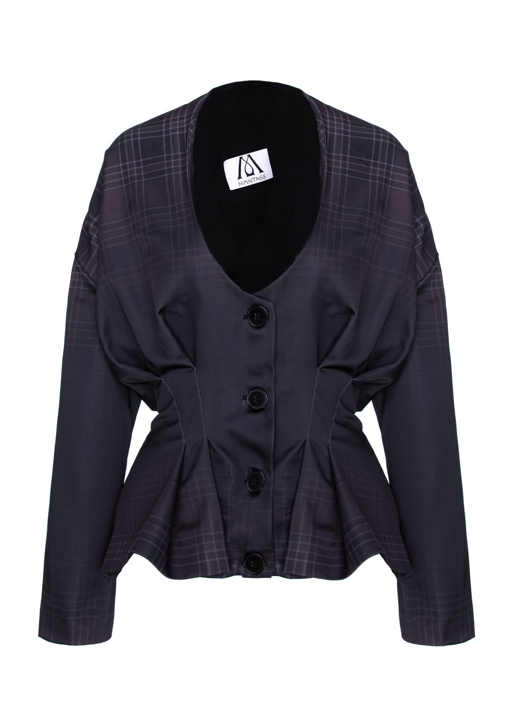 Check Clash Cardigan